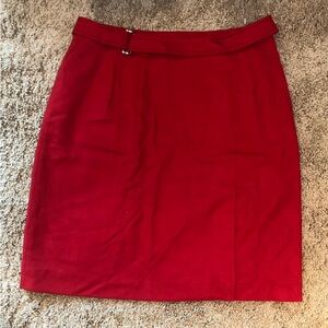 Red skirt